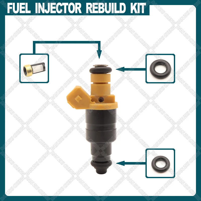 Fuel Injector Service Repair Kit Filters Orings Seals Grommets for  KIA Sephia Stufenheck FA 1.5i 1996 1997 OEM K37013250