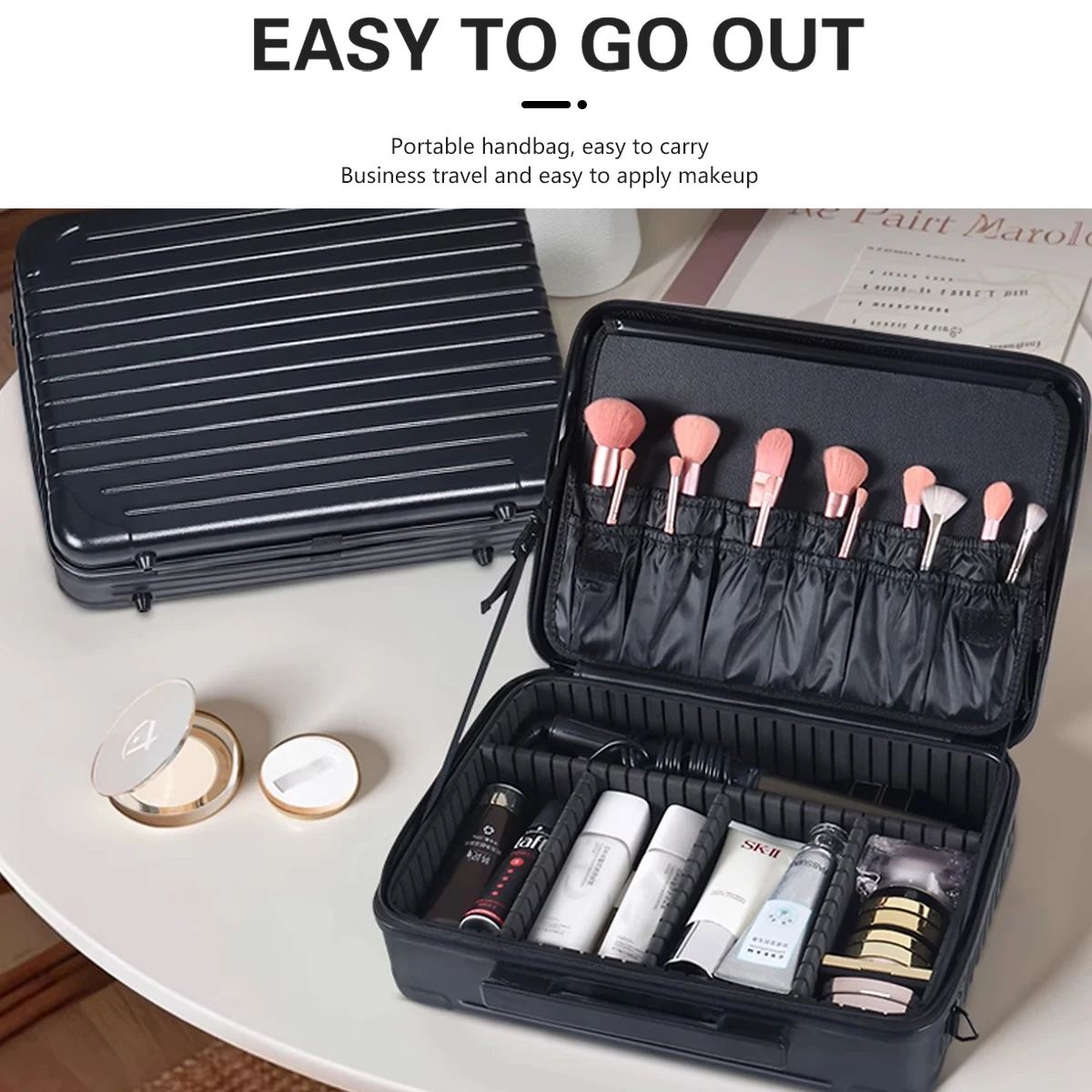 Hair Cutting Tool Pressure Resistant Storage Box Barber Shop Storage Box Waterproof Shockproof Large Capacity Storage Box