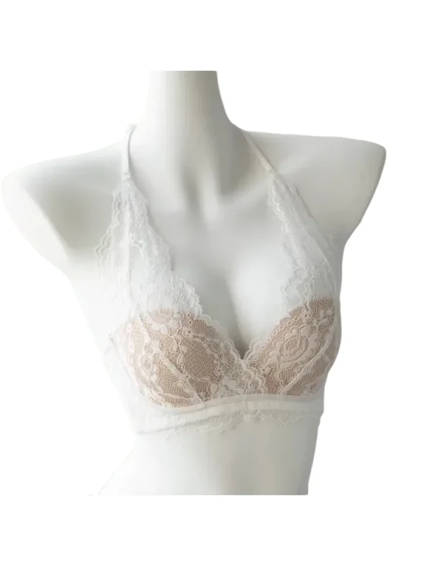 KUCLUTLingerie for Women Wireless Push Up Bra Sexy Lace No Underwire Bras for Small Chest Enhancing Bra Padded Anti Sagging S-XL