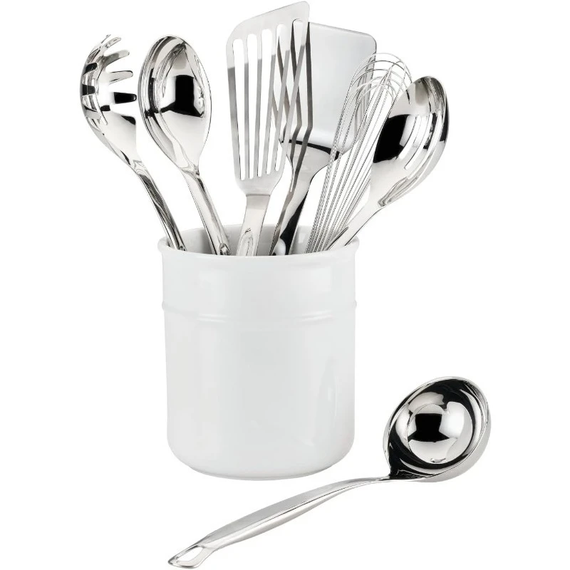 

Provisions, инструменты шеф-повара, идеальный набор, 8 предметов, набор посуды из нержавеющей стали с фарфором Bain Marie