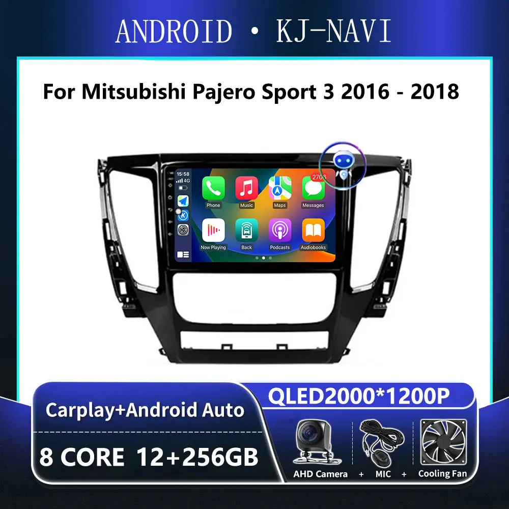 

Android 14 Carplay For Mitsubishi Pajero Sport 3 2016 - 2018 Audio Stereo Car Radio Multimedia Player GPS Navigation 2 din DSP