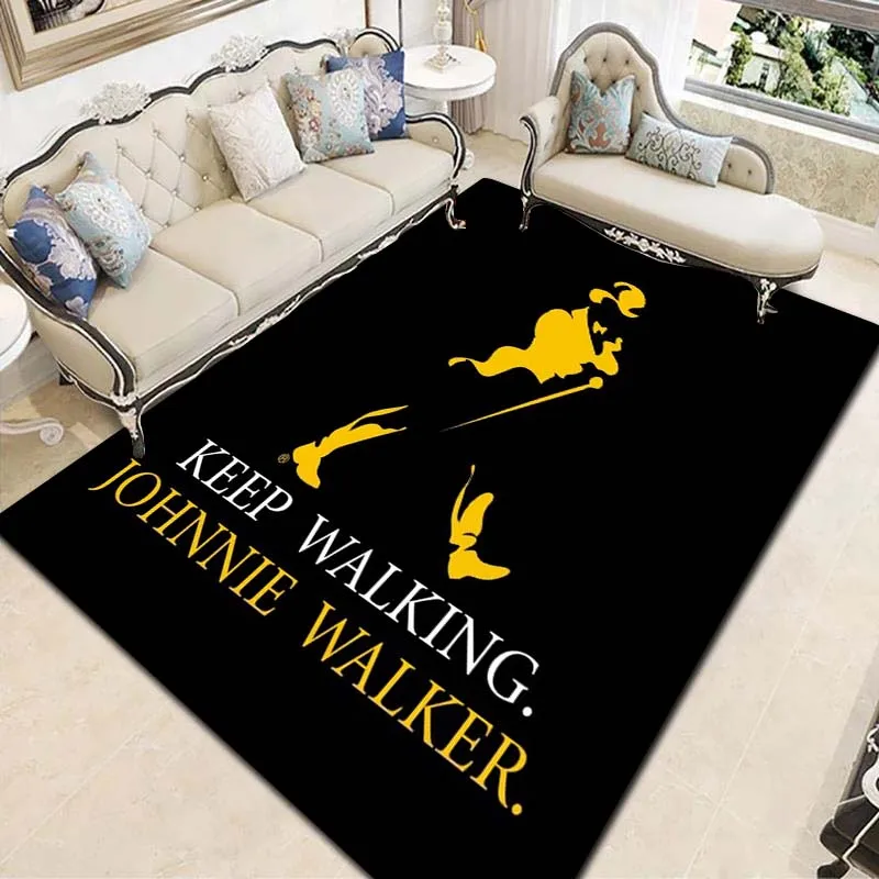 

J-Johnnie W-Walker whisky carpet and rug modern bar living room bedroom Large area soft carpet study porch bedside non-slip mat
