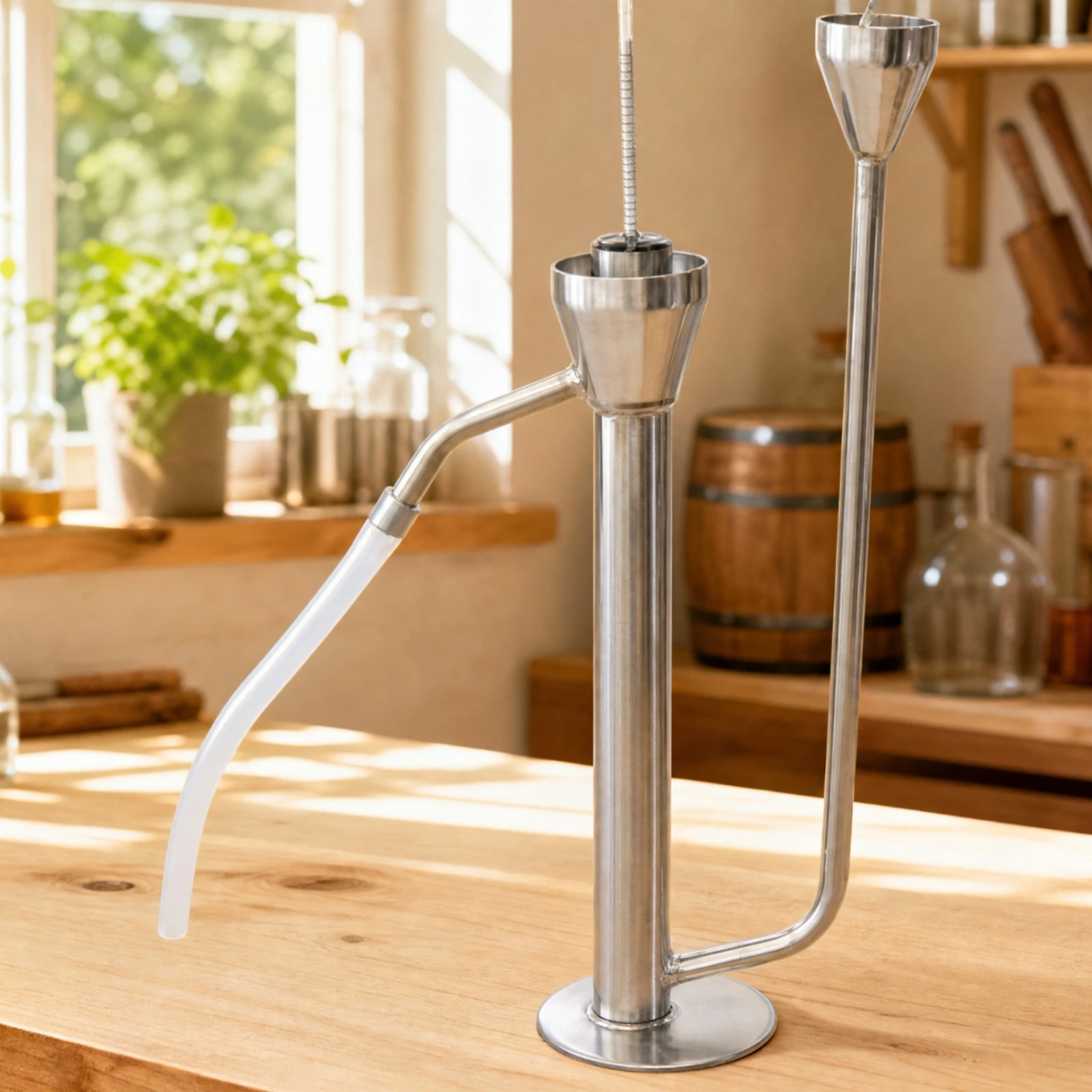 304 Stainless Steel Spirit Dispenser Stable Stainless Steel Liquor Dispenser Long-Lasting Solid for Distillery Operators
