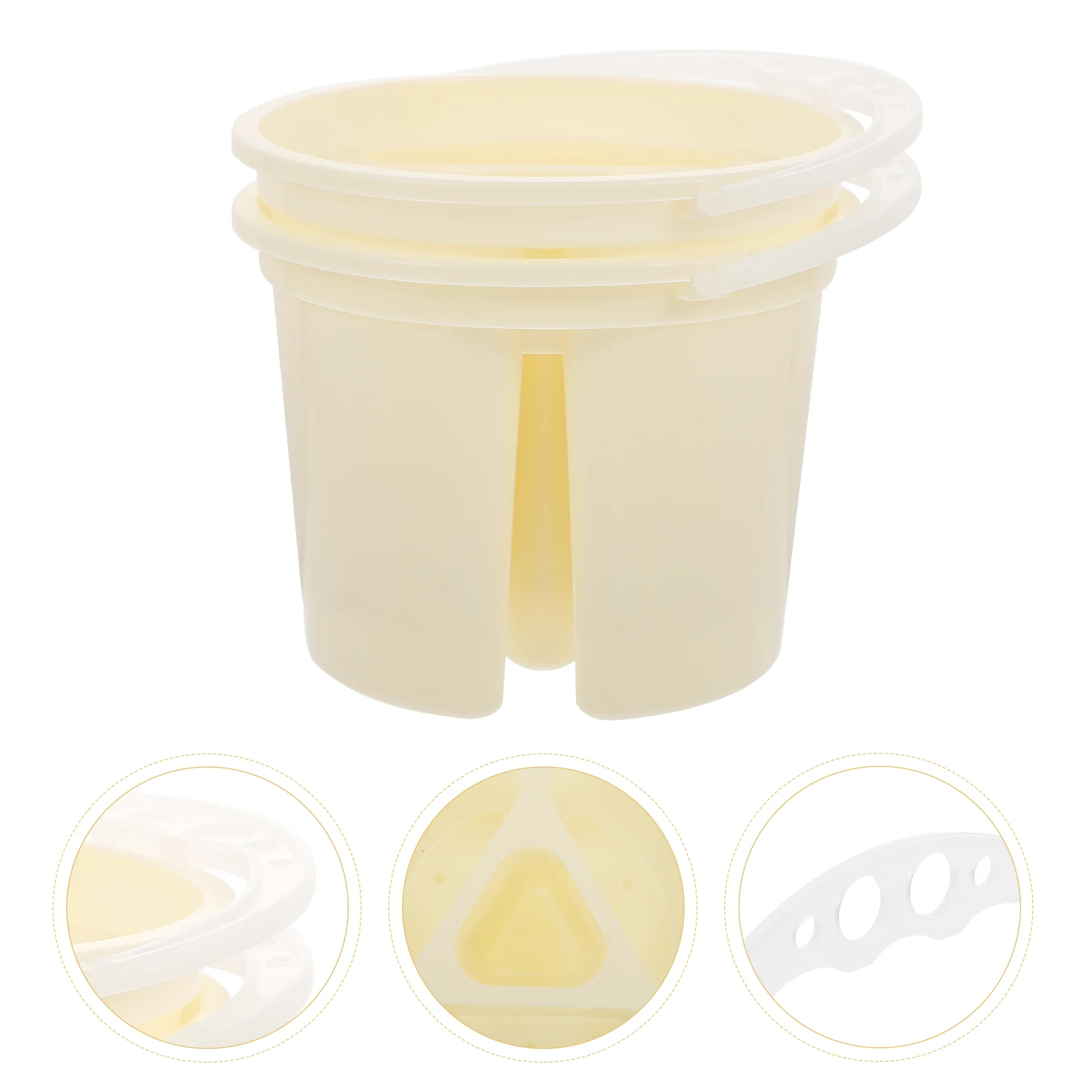 

2pcs Pen Plastic Painting Buckets Bucket Blue Plastic Water Basin for Art Painting Tools Brush Cleaner Mixer Artist