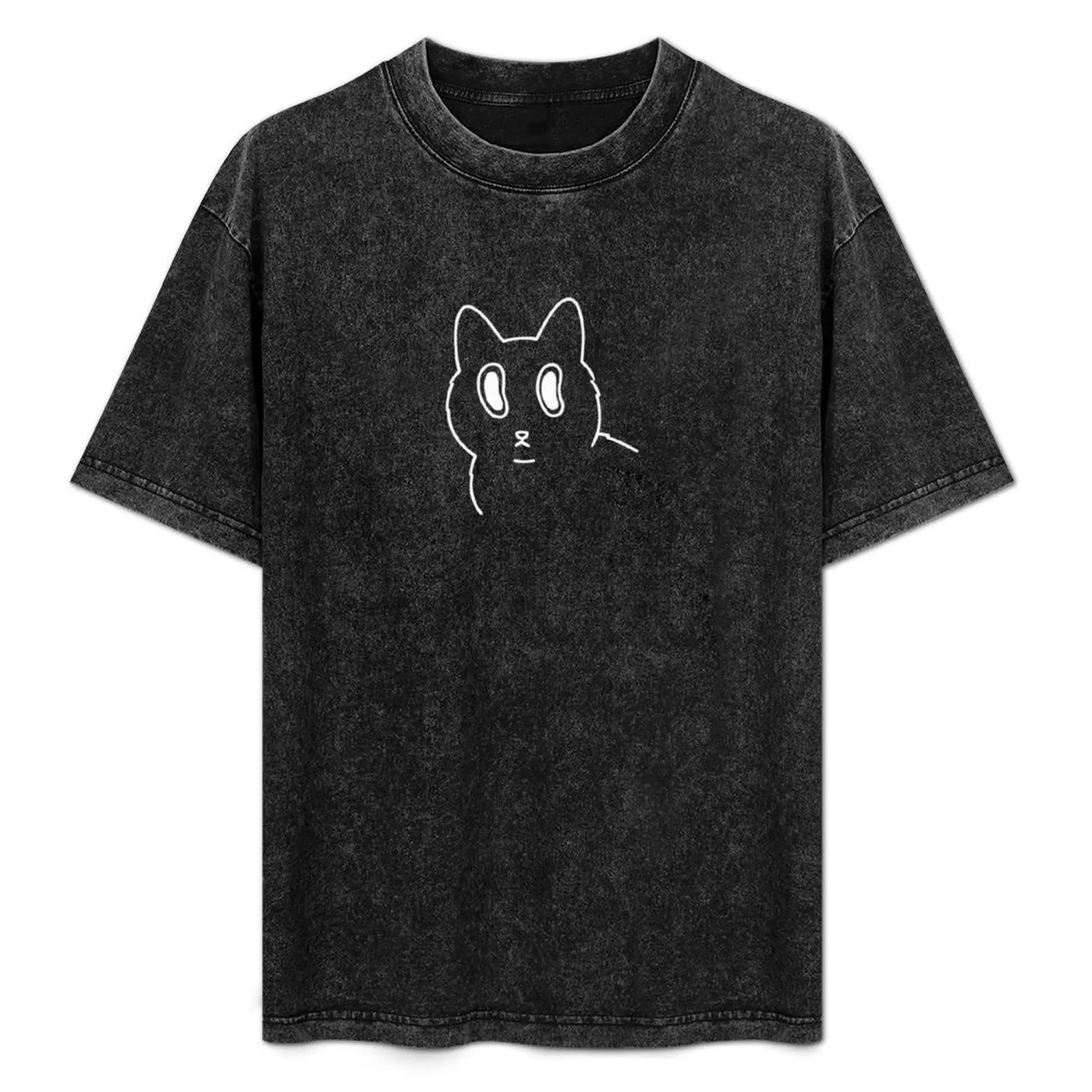 

trippy cat (white) T-Shirt t shirt man luxury man tshirt man t shirts for men t shirt heavy cotton T-Shirt