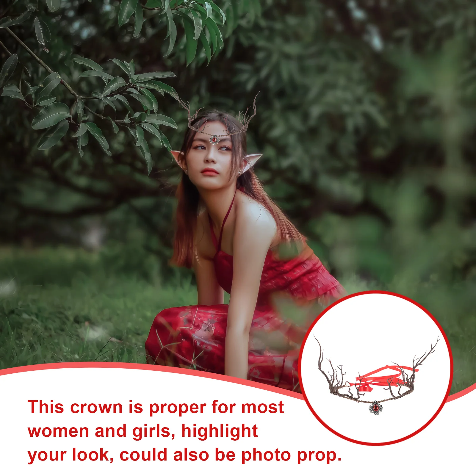 

Women Headband Artificial Branch Hair Accessories For Women Girls Decorative Elegant Lightweight Comfortable Long Lasting No
