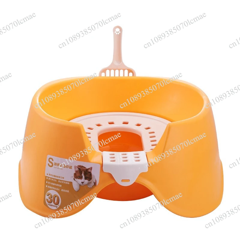 Smart Induction Automatic Flushing Open Design Pet Squatting Potty Litter Box for Indoor Household Cat Dog Daily Use
