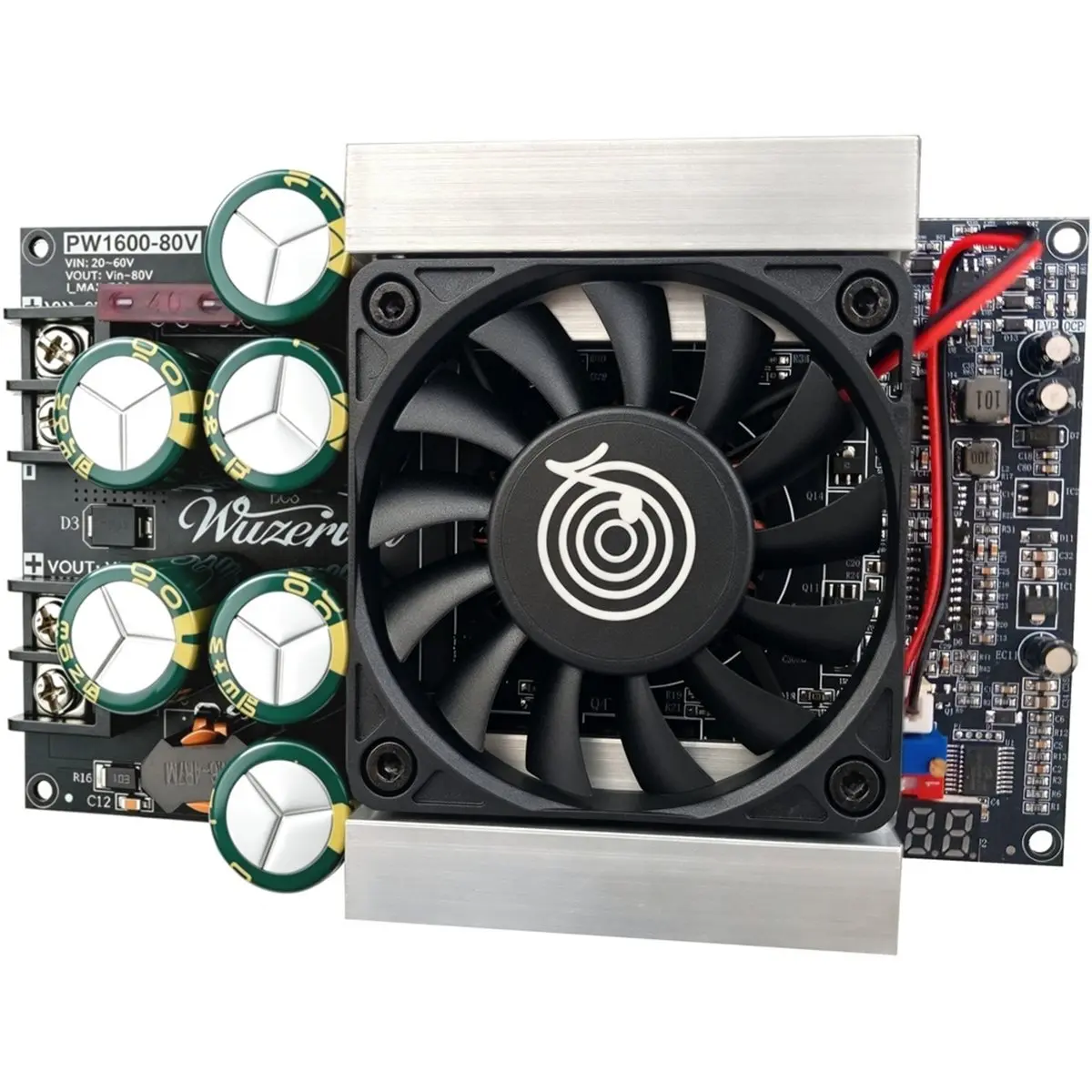 A85P PW1600 1600W Boost Power Supply Module for Audio Amplifier Boards, 20-60V to 24-80V Boost Module Low Ripple