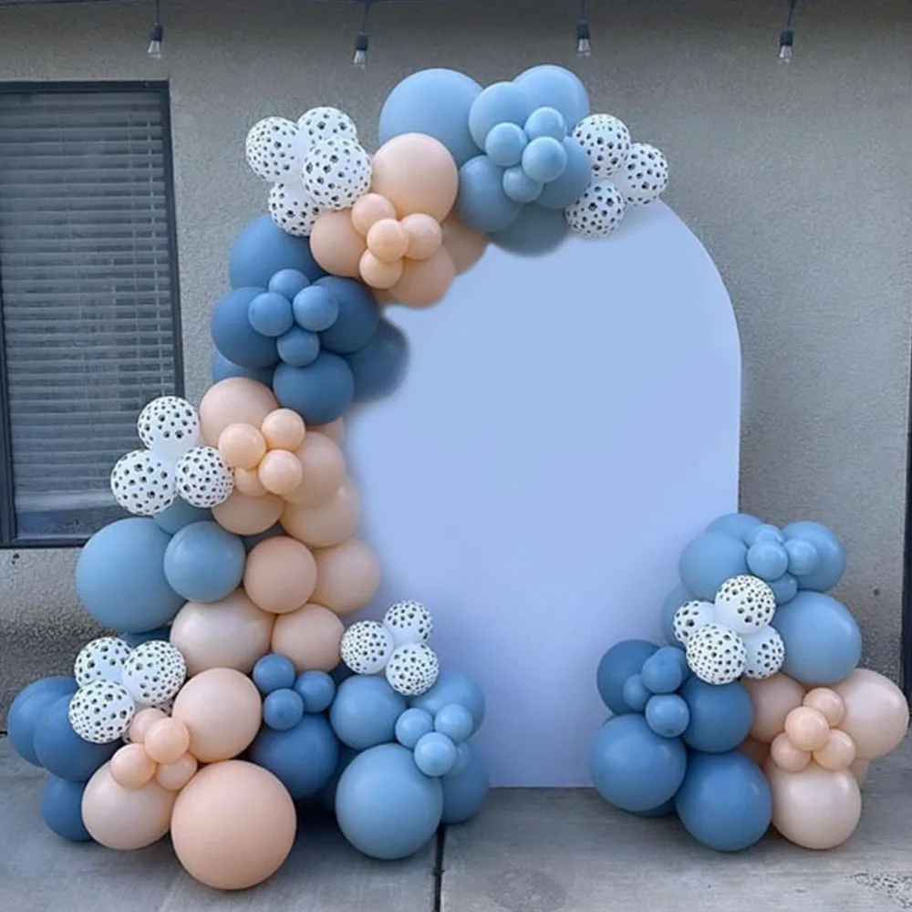 

127Pcs Dog Paw Blue Orange Latex Balloons Sets Paws Prints Balloons Dog Theme Garland Arch Kids Birthday Party Festival Decor