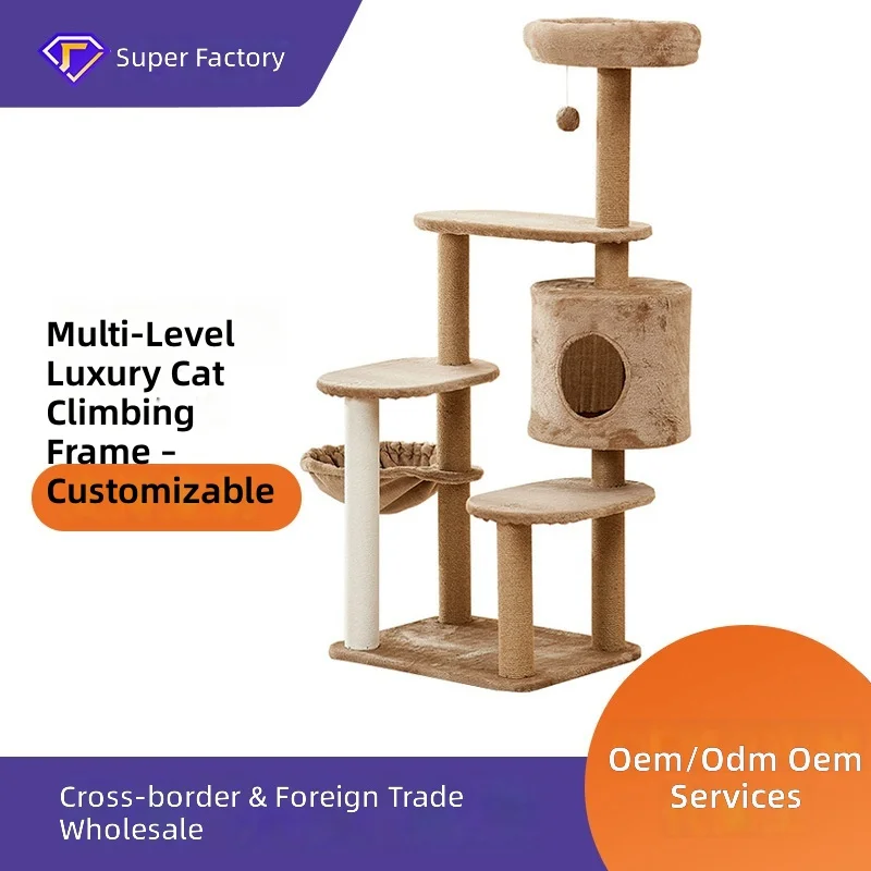 luxury-plush-cat-tree-multi-level-climbing-frame-scratching-posts-hanging-toys-condo-for-cats-pet-furniture
