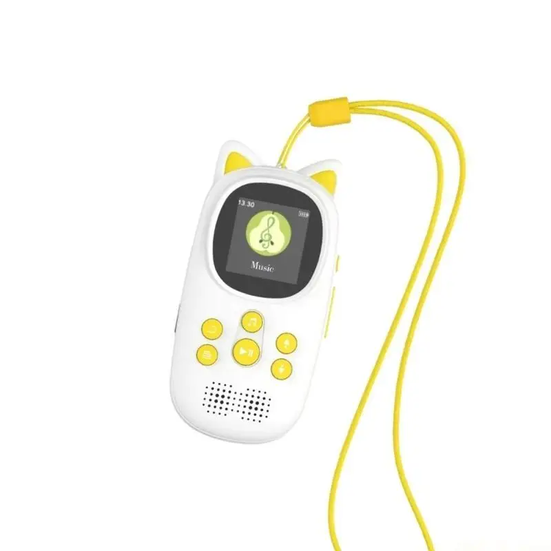 M5TD Child Friendly MP3 Player With 100H Playing Radio Voice Recorder Cartoon Animal Card Expandable Storage