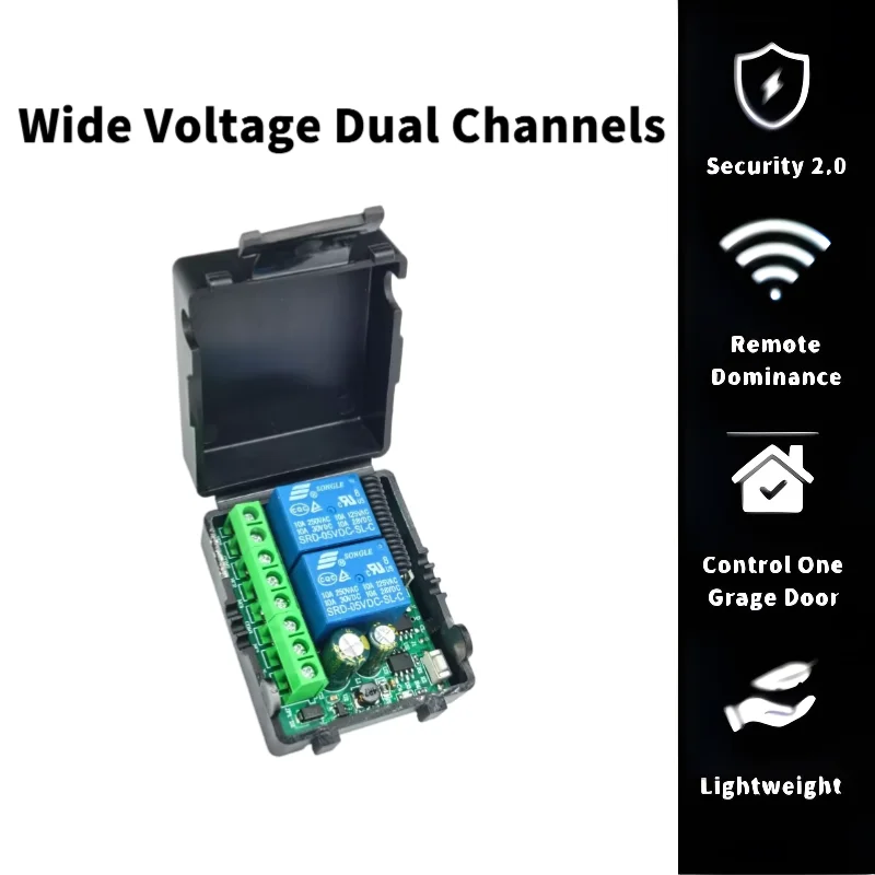 220 V 2 Kanaals 10A Motor Vooruit En Achteruit Telescopische Staaf Draadloze Afstandsbediening Schakelaar 433 M Huishoudelijke Apparatuur Apparaten