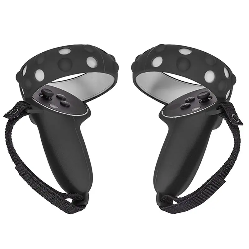 [B24B!】 For Oculus Quest 2 Compatible 1 Pair Silicone Controller Grip Cover With Anti-Slip Protective Sleeve Palm Straps