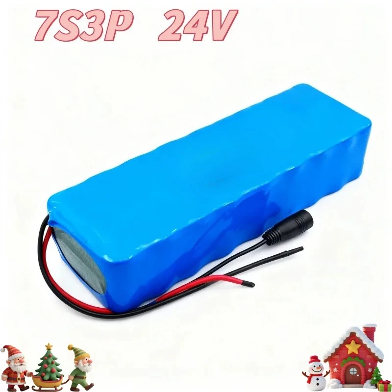 

24V 10Ah 10000mAh Lithium Battery for Scooter Lawn Mower Power Wheelchair Long Lasting Power 7S3P Pack with Dedicated Charger