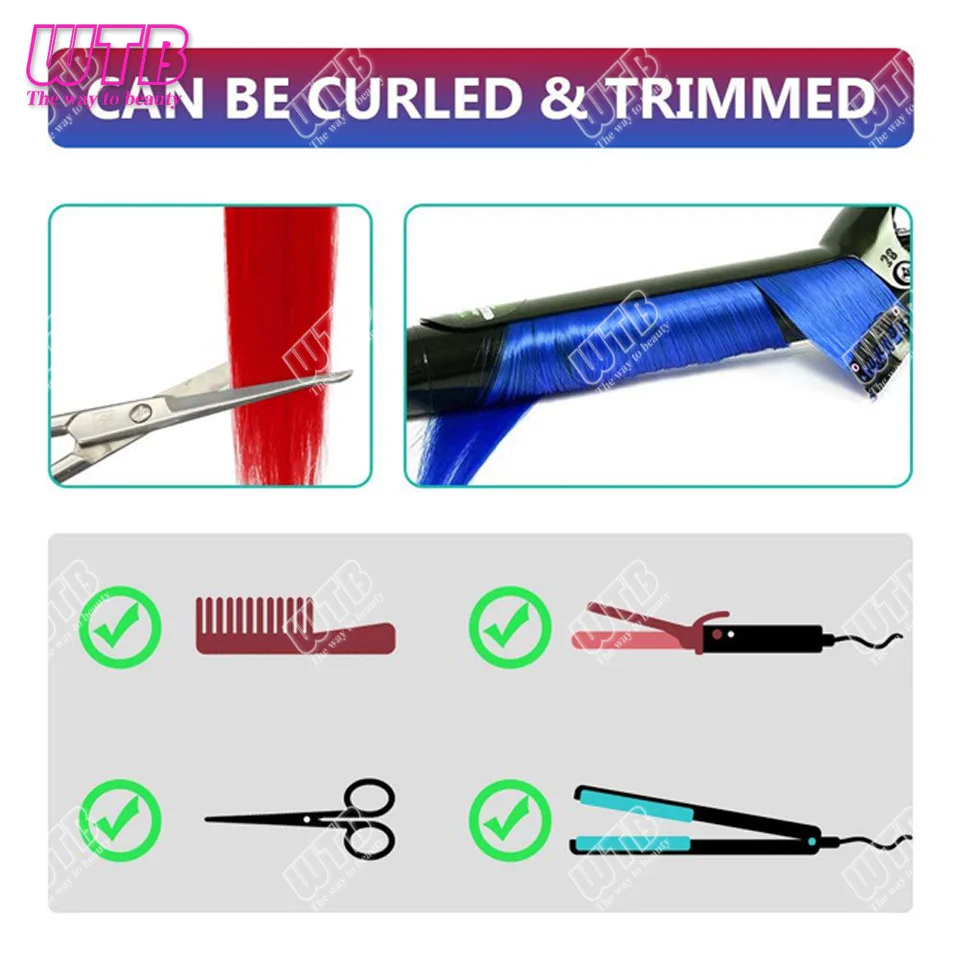 10 Piezas Extensiones Sintéticas de Color para Mujer Estilo Clip BB Lacio Adecuadas para Eventos Festivos 6