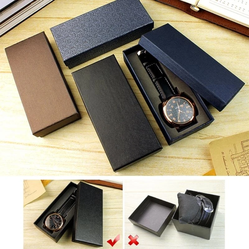 Men's Rectangle Watch Display Box Mechanical Watch Storage Box Watch Gift Box