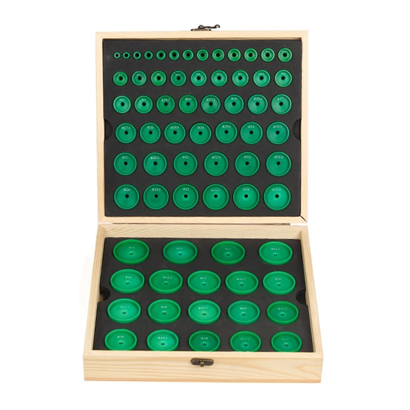 

New-Heavy Duty 68PCS Watch Press Dies Set Round Deep Curved Watch Crystal Watch Back Pressing Tools For Watchmakers