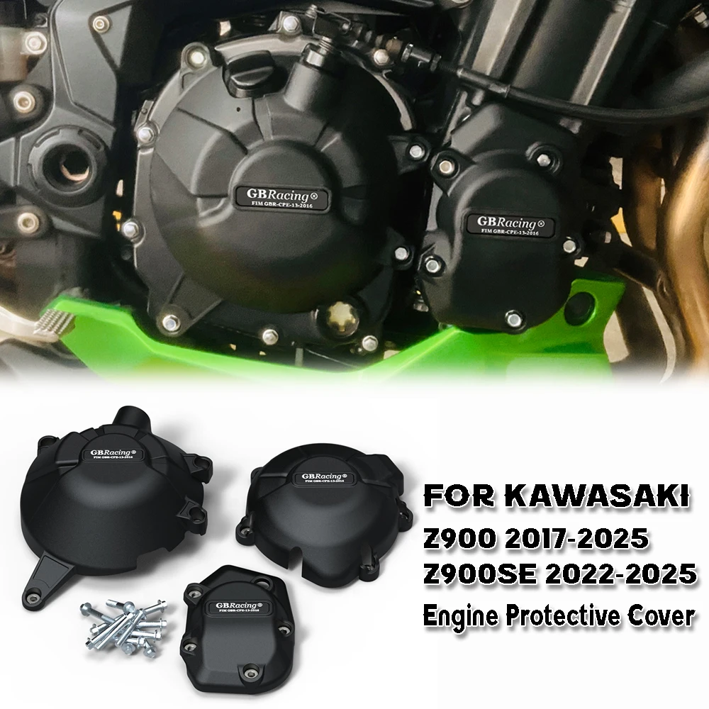 

For KAWASAKI Z900 2017-2025 / Z900SE 2022-2025 Motorcycle Engine Cover Sets Bonnet Protector Engine Cover