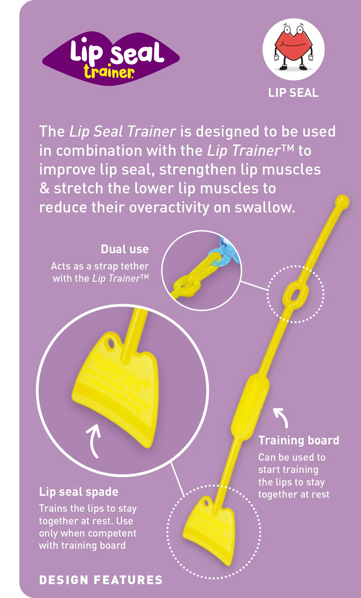 Two-in-One Lip Trainer Lip Muscle Seal Trainer Myotalea Oral Muscle Function Improvement Tool Orthopedic Appliance Myobrace