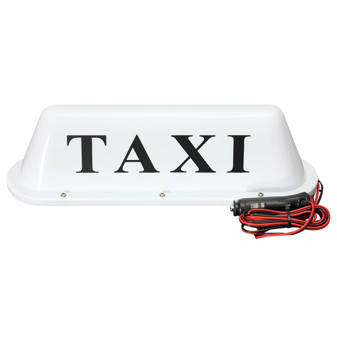 White Waterproof Taxi Magnetic Base Roof Top Car Cab LED Sign Light Lamp 12V