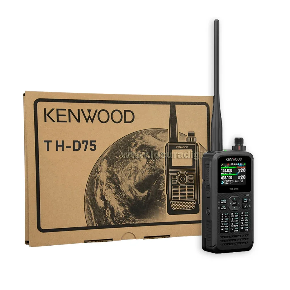 TH-D75A D-Star Kenwood มือถือวิทยุ Walkie Talkie สมัครเล่น VHF/UHF Transceiver Tri-Band Two Way วิทยุ