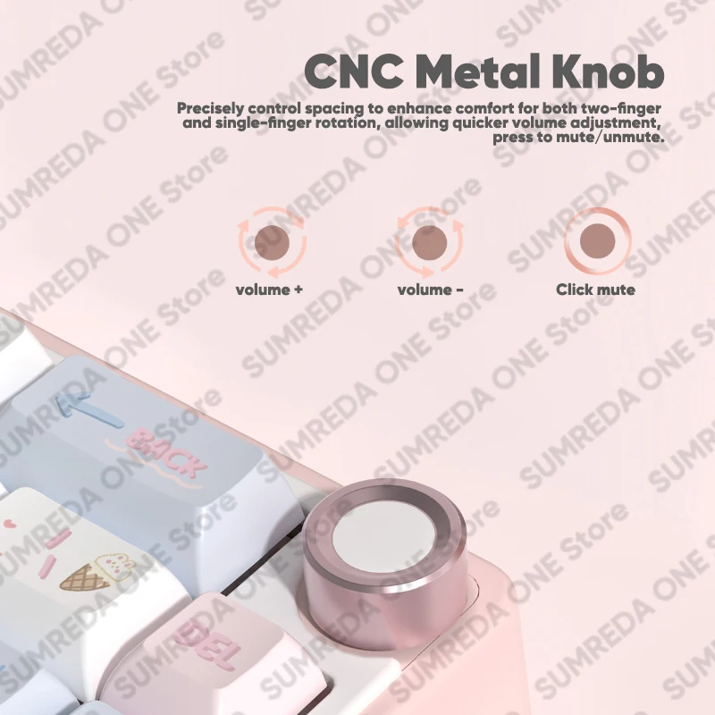 SUMREDA F68 F65 Draadloos gaming mechanisch toetsenbord 60% Bluetooth 2.4G Bedraad RGB-achtergrondverlichting Hotswap Gamer Contactloos toetsenbord