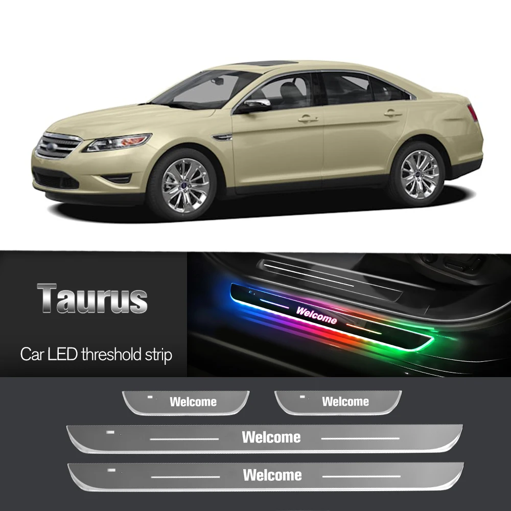 

Car Door Sill Light For Ford Taurus 2010-2019 2011 2012 2013 2015 Customized Logo LED Welcome Threshold Pedal Lamp Accessories