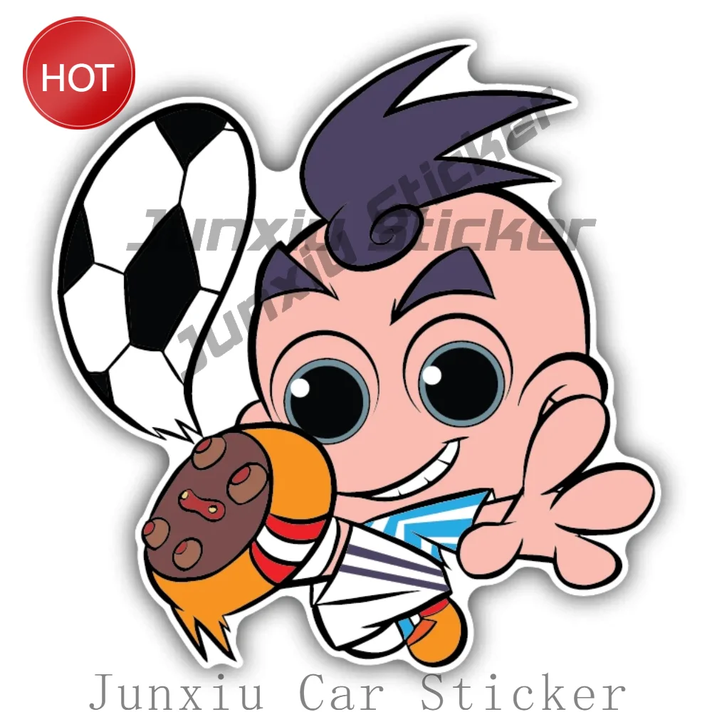 Cute Cartoon Argentina Soccer Player Car Sticker And Bumper Decal