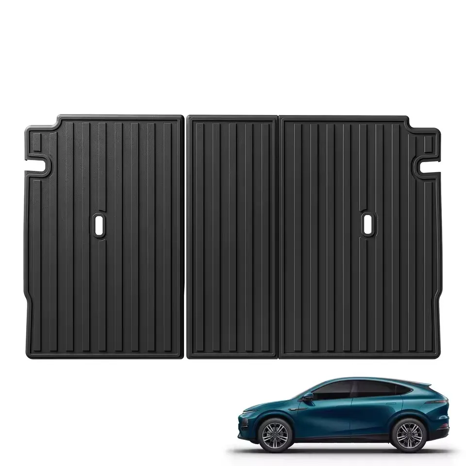 LUCKEASY voor Xpeng G6 Achterbank Rugleuning Beschermende Pad Cargo Liner Kofferbak Pad TPE Auto Vloermatten Auto Interieur Accessoires