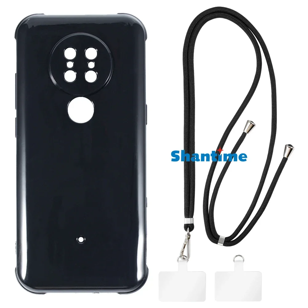 Suitable for AGM H3 Case + Ajustable Neck/Crossbody Lanyards and Spacers, Silicone TPU Cover