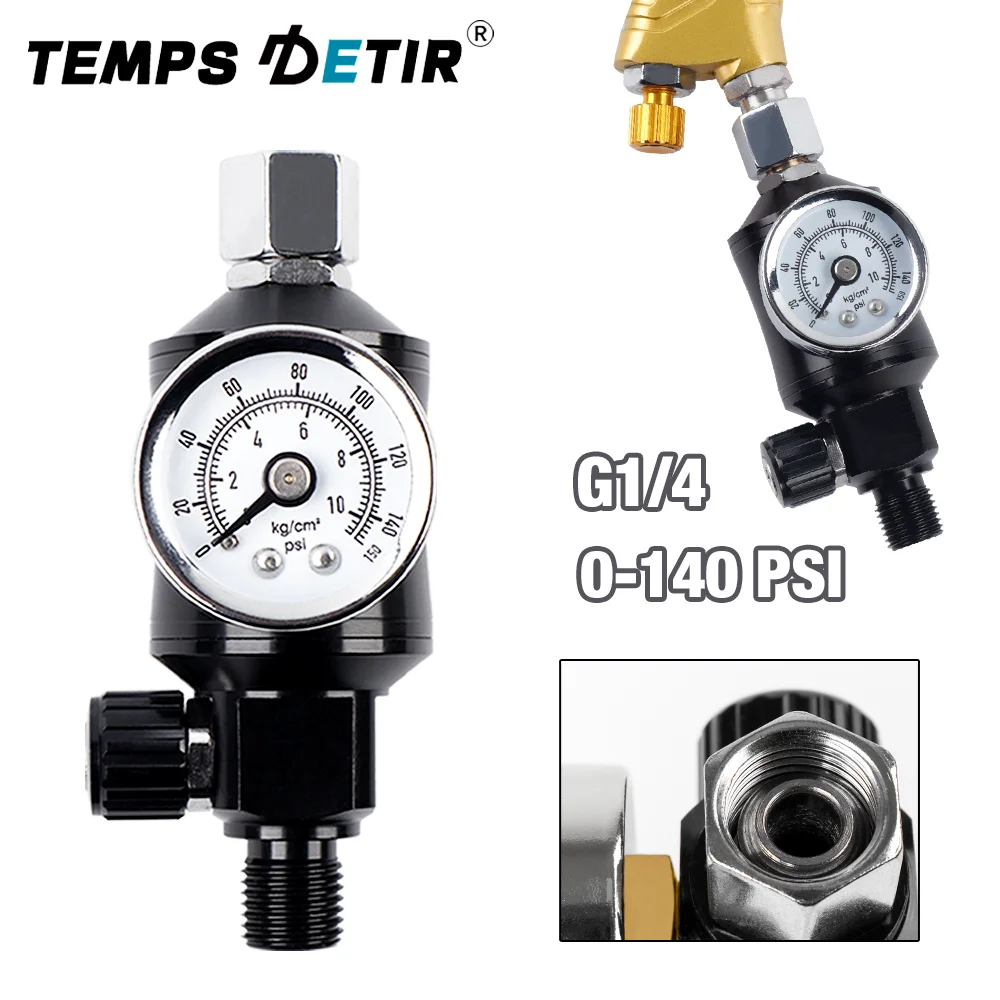 Spray Gun Air Pressure Regulator With Oil And Water Separator, G1/4 Standard Thread, Paint Spray Gun Regulator, General Air Tool