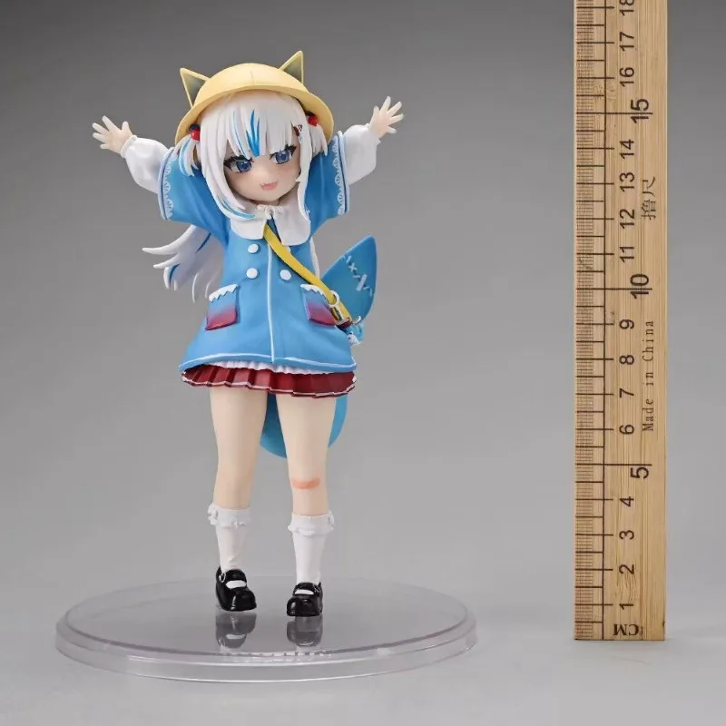 

17cm Vtuber Gawr Gura PVC Figure Collectible Model Toys Ornament Desktop Doll Gifts
