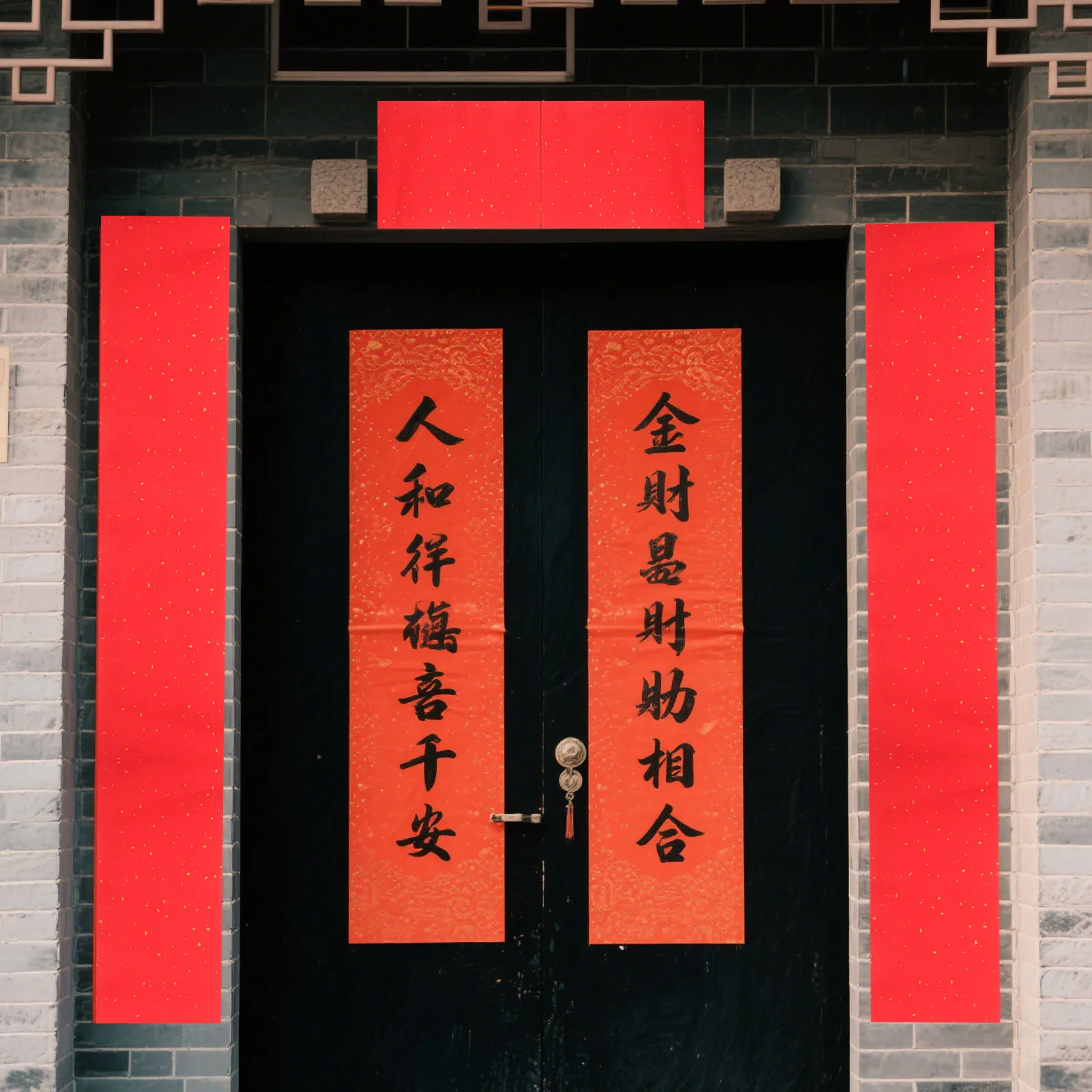 Papel chino grueso Xuan, 17cm X 20m, papeles de arroz rojo para caligrafía, coplas del Festival de Primavera, decoraciones de boda festivas