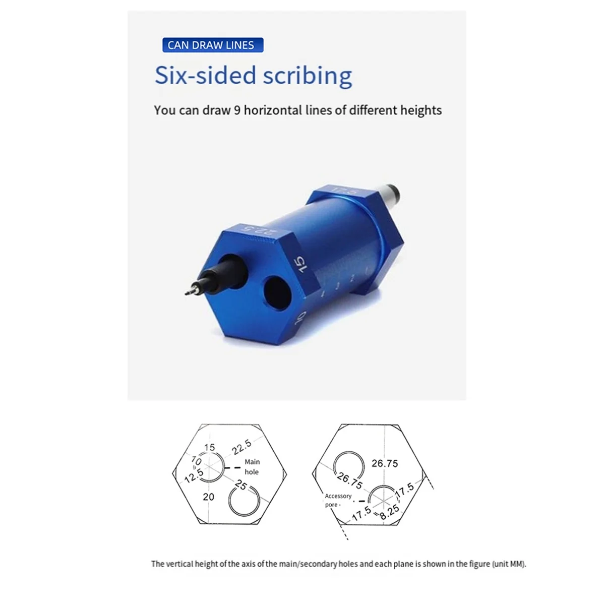 AA98 Eyeglasses Horizontal Vertical Line Measure Construction Marker Tool Multifunction Portable Optical Laboratory Accessory