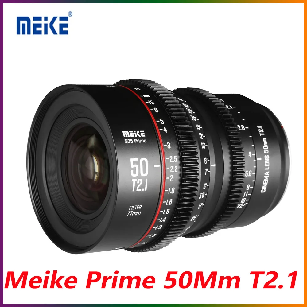 

MEKE Prime 50mm T2.1 Super 35 Frame Cinema Camera Systems for EF/PL-Mount Cameras