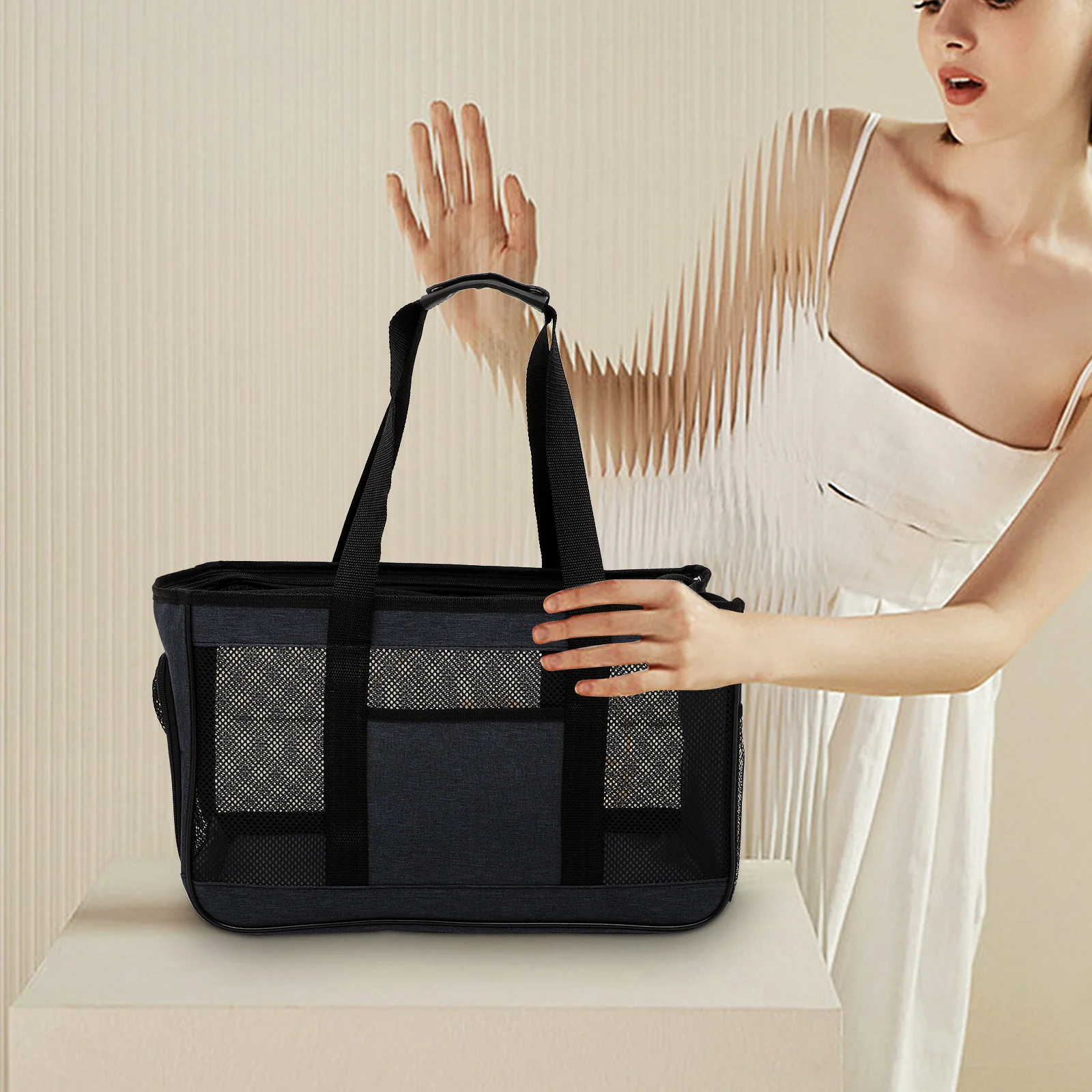 

Outdoor Cat Carrier Bag Heavy Duty Wear Resistant Pet Transport Bag Comfortable Air Circulation for Movement