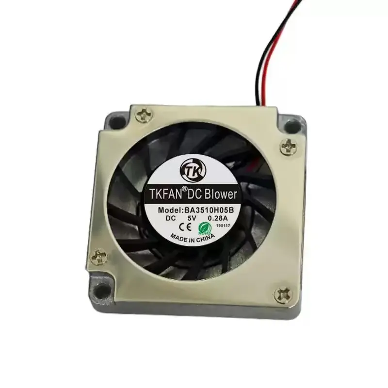 SLIDER BA3510H05B DC 5V 0.28A Blower Fan, 35x35x10mm Metal Aluminum Frame Mini Projector VR Headset Micro Centrifugal Fan
