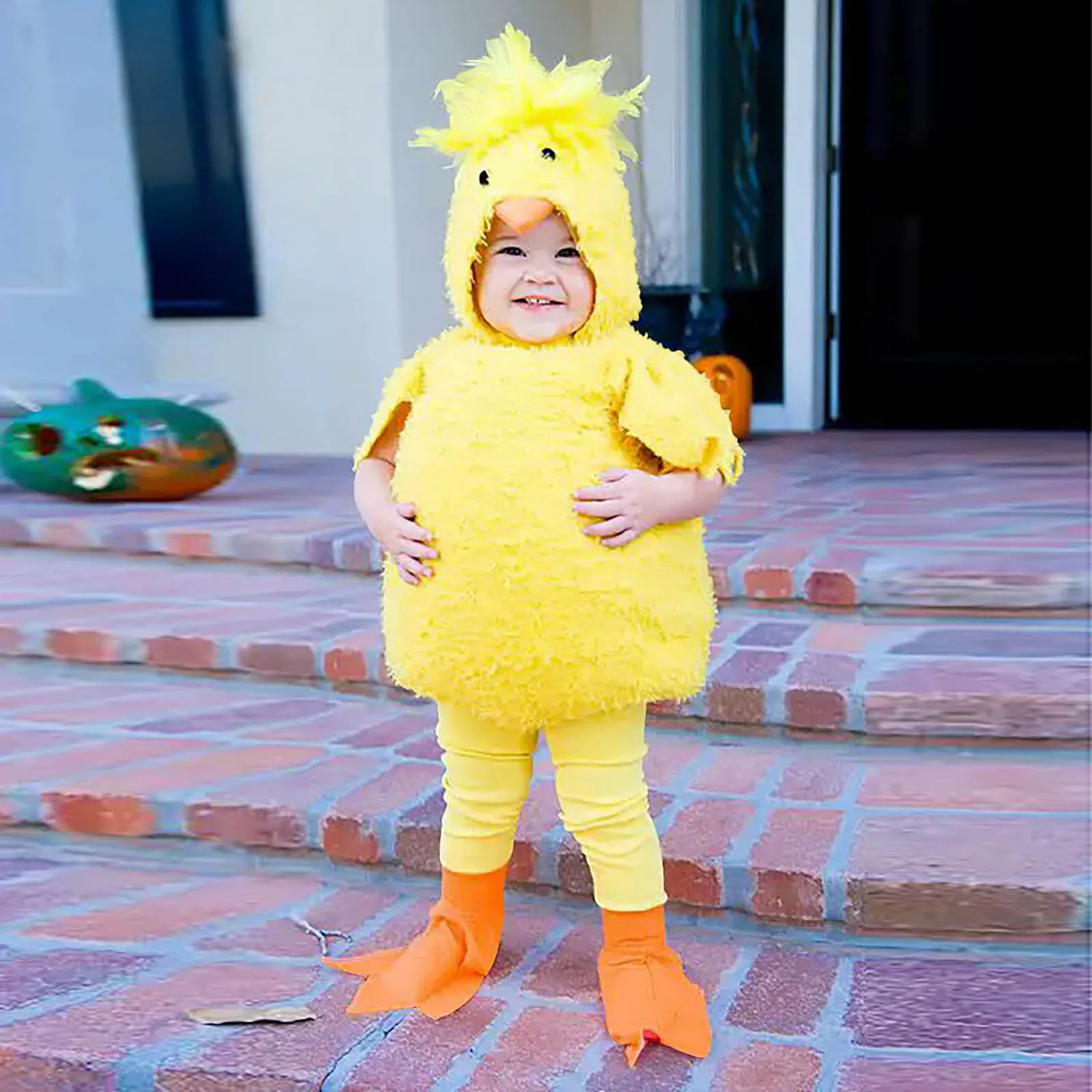 

Kid Halloween Costume Cute Chick Costume Newborn Photography Clothing Hat Bodysuit Baby Photo Party Clothes Accessoris Boy Girls