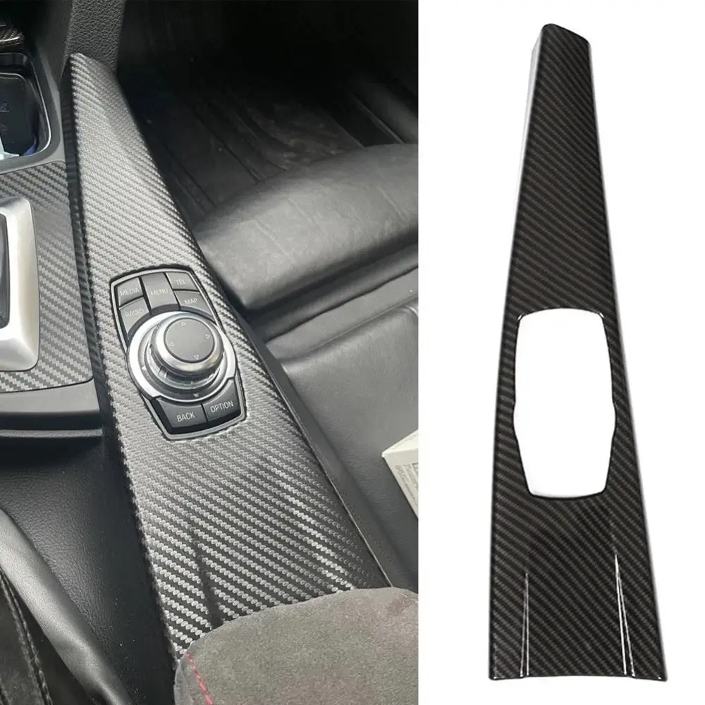 Carbon Fiber Multimedia Panel Cover Dust-proof Anti-scratch Gear Shift Panel Sticker for For BMW 3 4 Series 3GT 320i 2013-2019