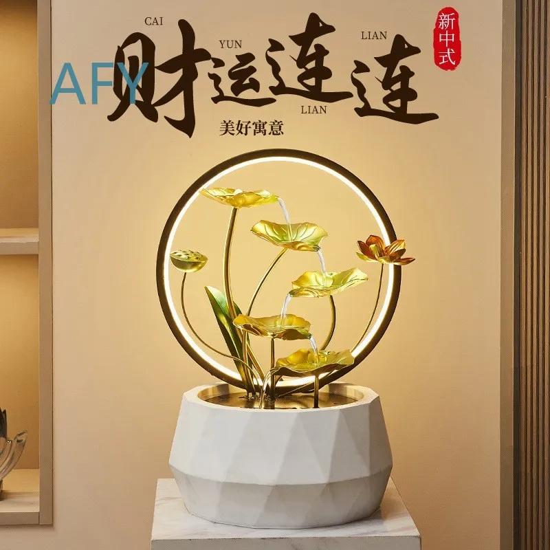 Water Flow Decoration for Home Office Desk Feng Shui Wealth Attracting Gift for Housewarming Moving Business Opening Father's