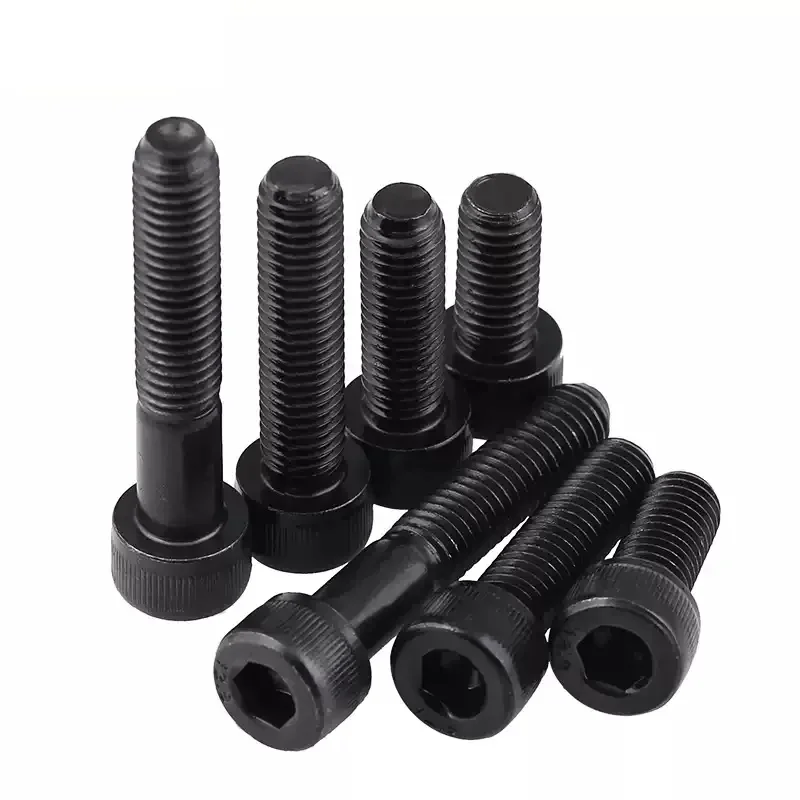 UNC Black Grade 12.9 Steel Hexagon Hex Socket Cup Head Screws 0#-80 2#-56 4#-40 6#-32 8#-32 10#-32 1/2-13 Cap Allen Head Bolt