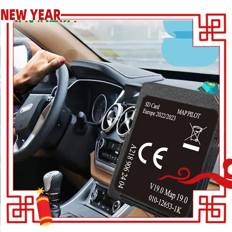 

32GB Full Version Car Navigation Europe SD Card V19 for Mercedes A218 Sat Card UK EU Maps