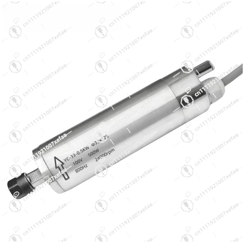 High Speed Spindle 500W33 Diameter Electric Spindle Permanent Magnet Synchronous Motor 24000 rpm CNC Motor Spindle