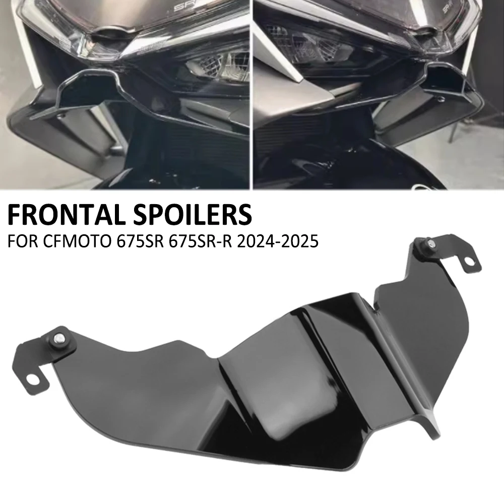 

For CFMOTO 675SR-R 675SR 675 SR 2024 2025 Motorcycle Modified Front Beak Nose Cover Fairing Winglets Lower Lip Guide Cover
