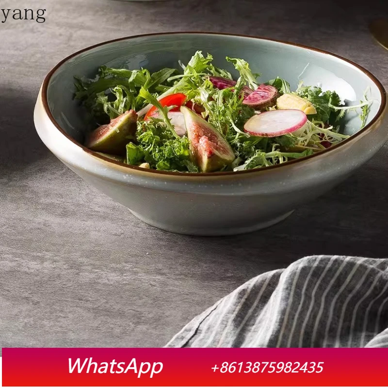 

LMM special-shaped salad creative plate ceramic large-capacity specialty plate