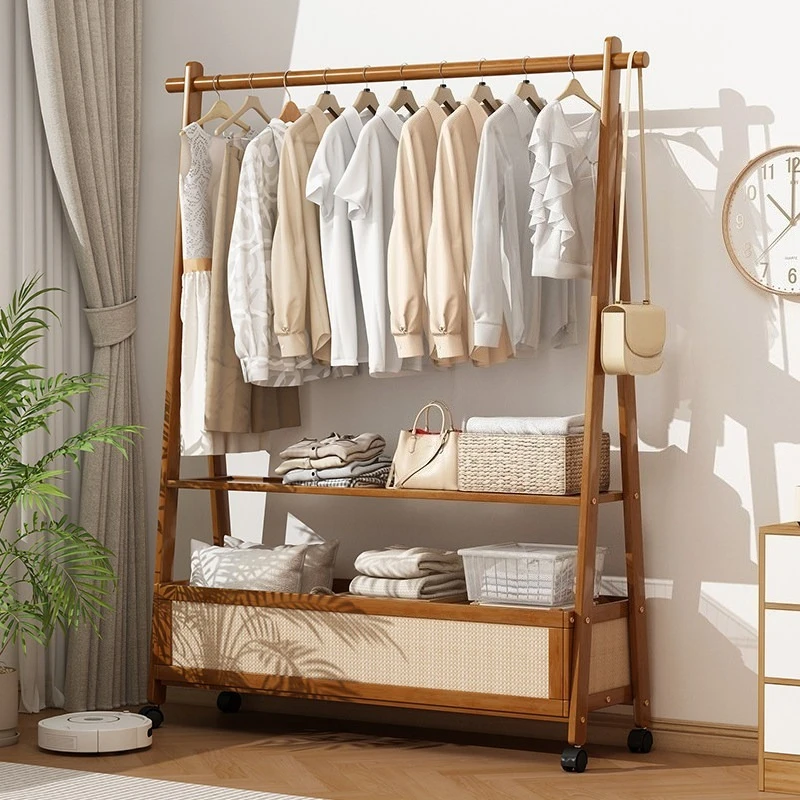 Detachable Balcony Drying Clothes Rack Minimalist Garment Standing Coat Rack Clothes Rack Place Saving Furniture Accessories