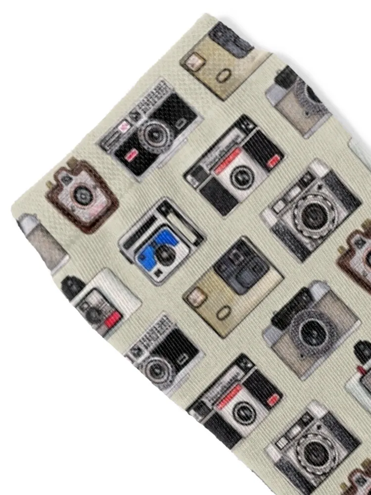 Vintage Cameras - Photography Pattern Socks set football luxury Heating sock Man Socks Women's