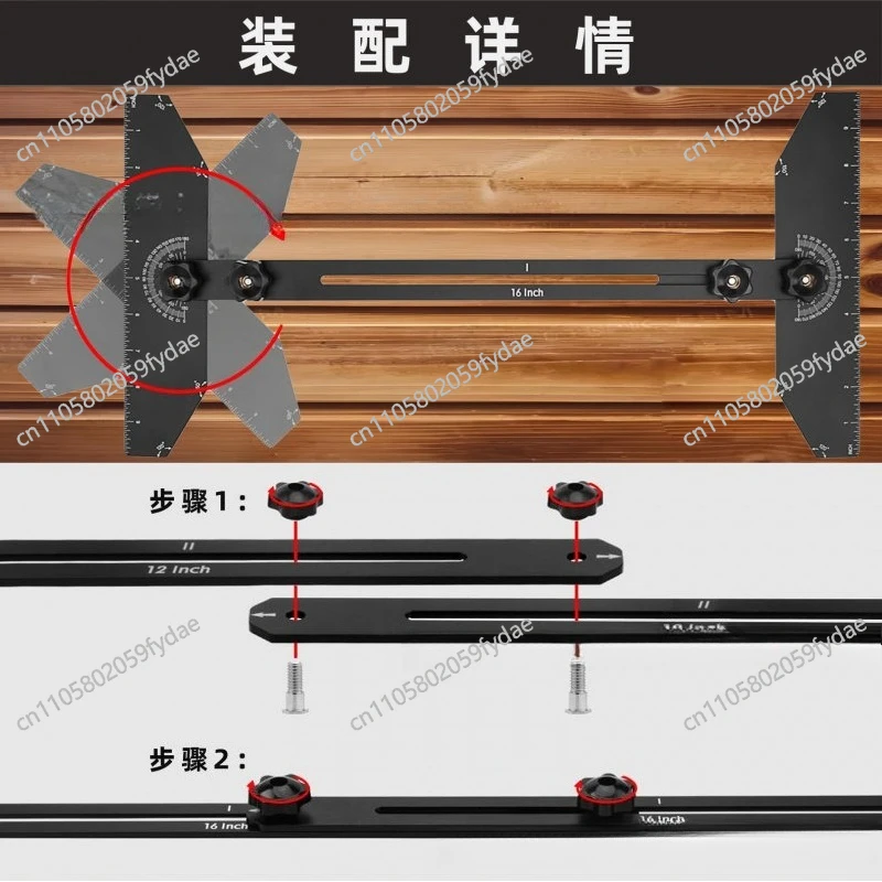 New Aluminum Alloy Stair Tread Ruler - Stair Measuring Ruler Home Stair Renovation Tool