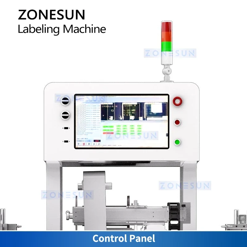 Zonesun Vision Inspection Labeling Machine Automatic Flat Surface Labeling Machine CCD Visual Inspection Labeler ZS-STB1