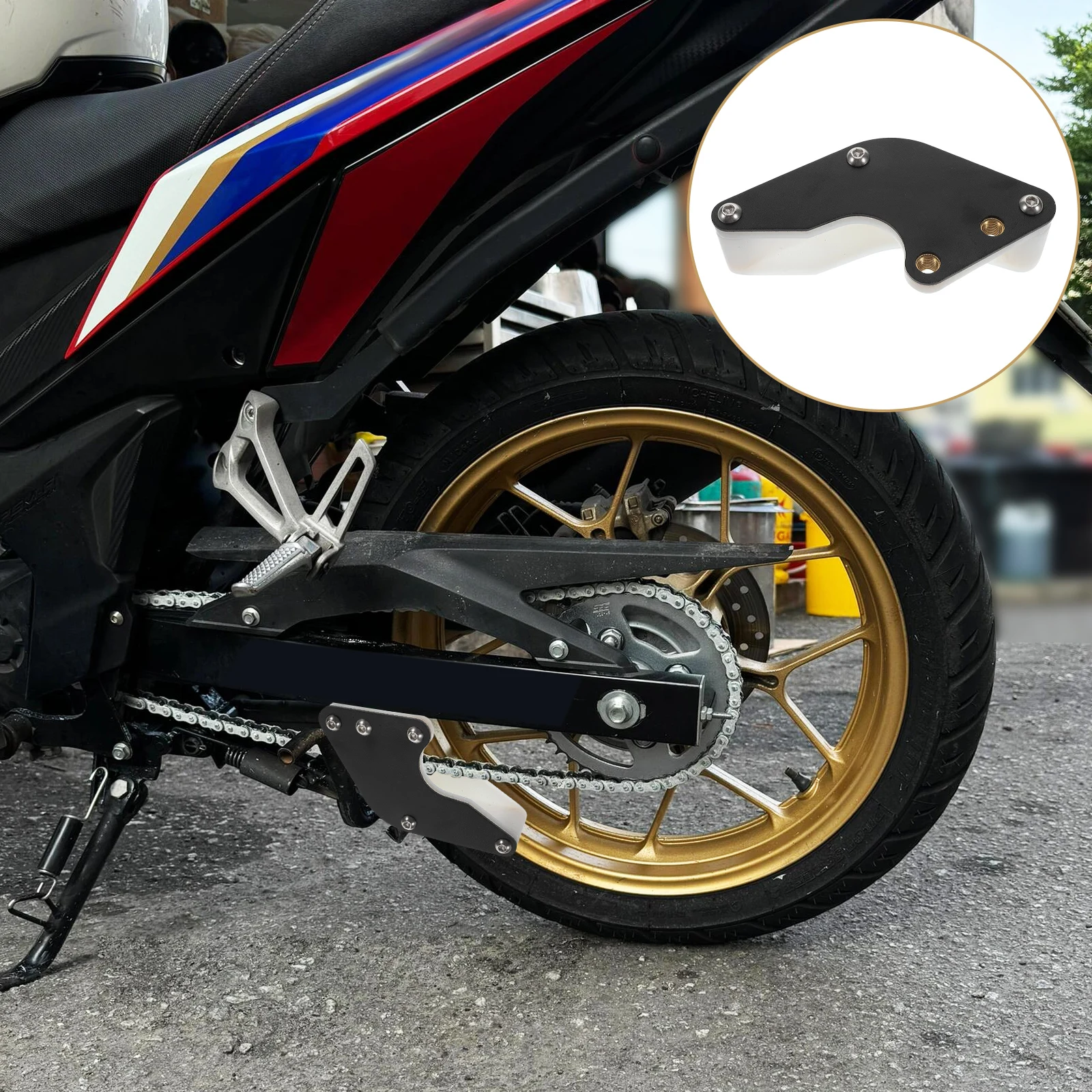 

Motorcycle Replacement Sturdy Nylon Metal Guide For 110-125Cc Dirt Bikes Easy Installation Rear Chain Plate Offroad Motorbike
